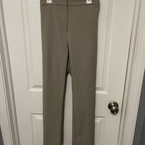 Ellen Tracey Betty Slim Ankle Casual Dress Pants Tan Khaki Beige Size 16 NWT